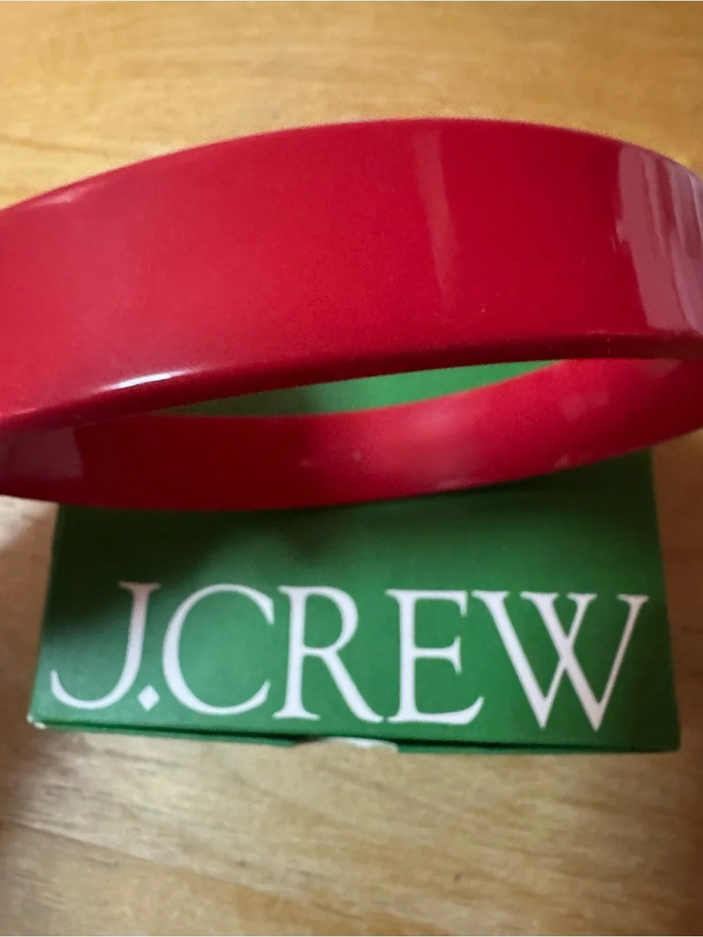 NWT J.Crew Tortoise Headband in Vibrant Red (Item AZ800) Handmade in France
